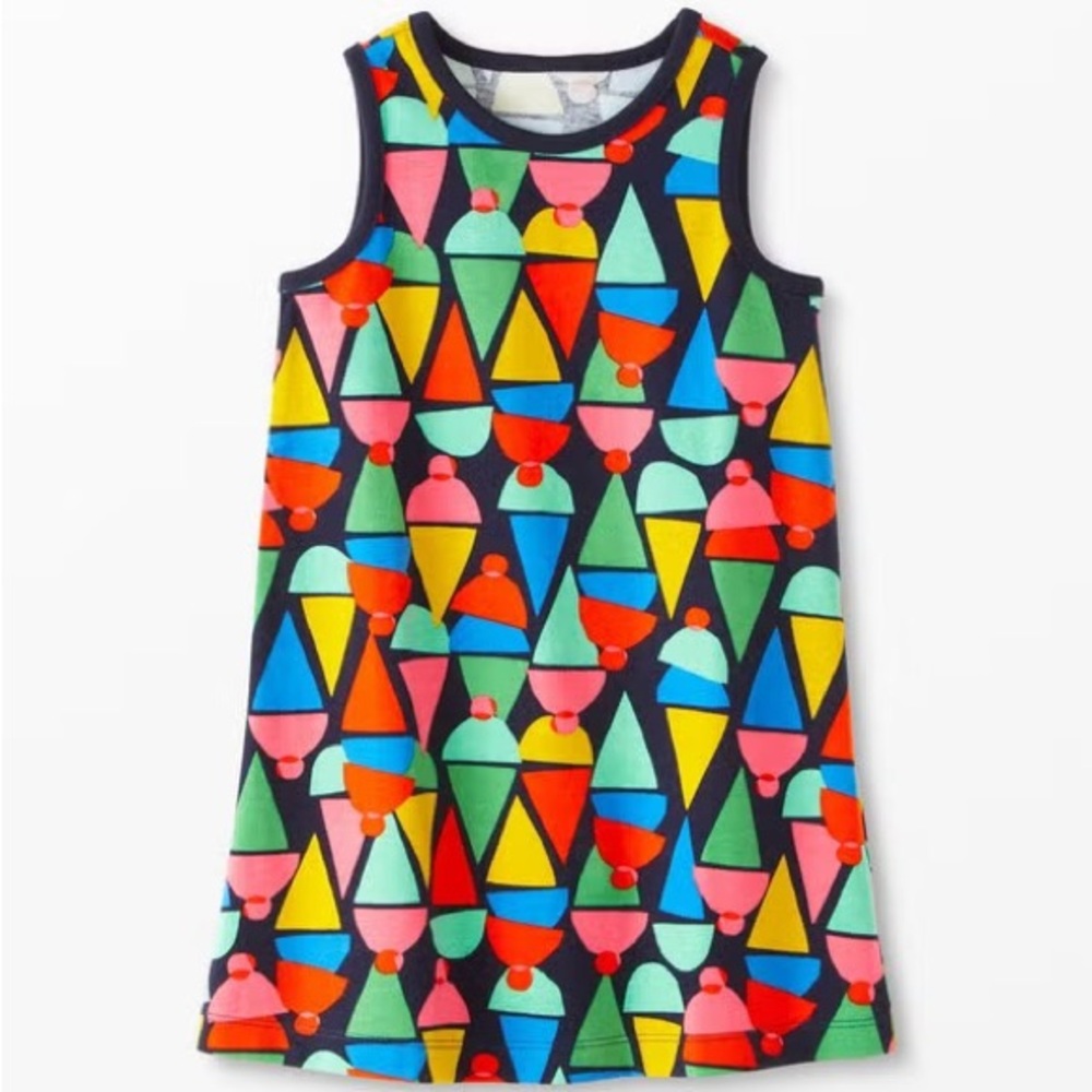 Hanna Andersson Cotton Print Sleeveless Tank Top Dress